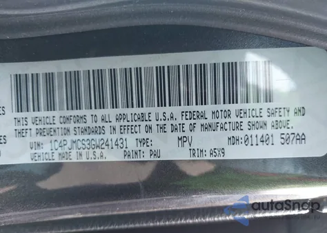 2016 Jeep Cherokee Latitude from USA, damaged, VIN 1C4PJMCS3GW241431